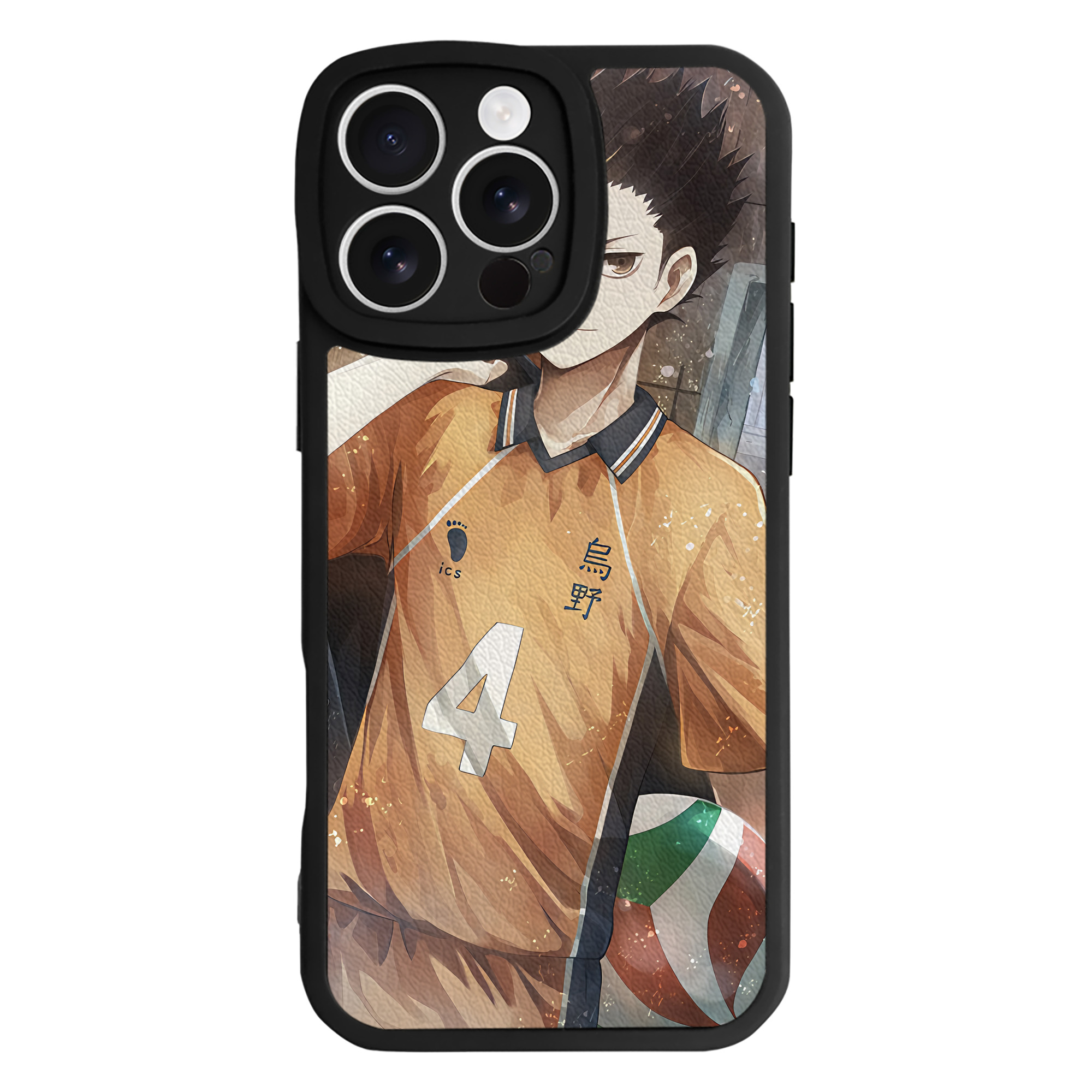 （画像用） ハイキュー!! Haikyu!! 【iPhone 16シリーズ対応】シリコンスマホケース（レザー調） 材質：シリコン
